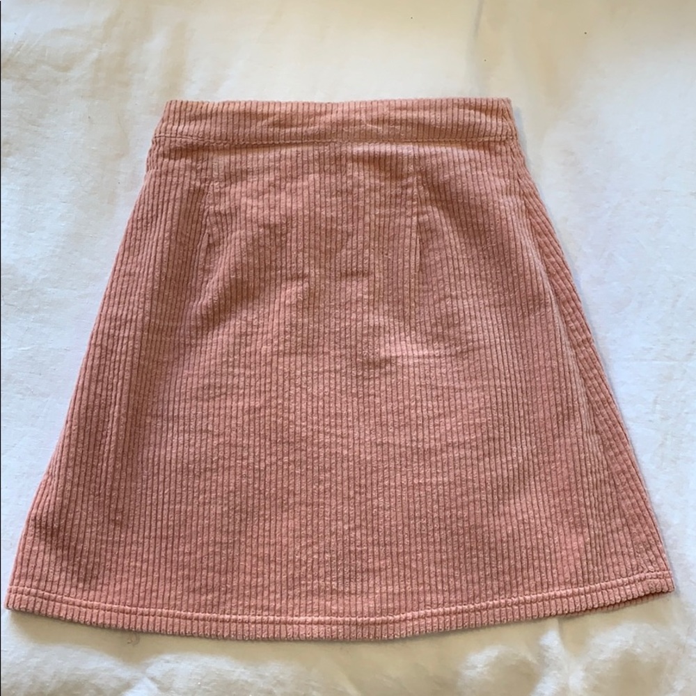 A-line corduroy mini skirt